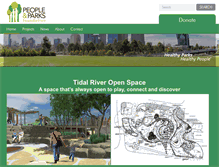 Tablet Screenshot of peopleandparks.org